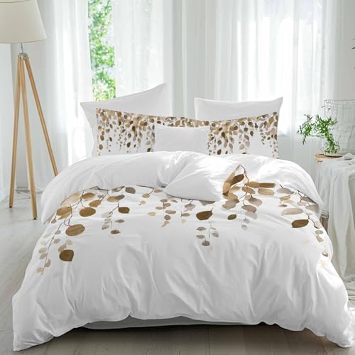 Sabolny Eucalyptus Queen Duvet Cover Set 3 Piece