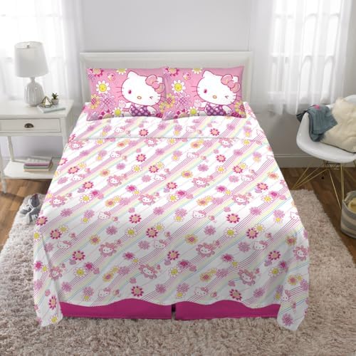 Franco Hello Kitty Bedding Microfiber Sheet Set Queen