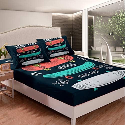 Feelyou Skateboard Sheet Set Kids Twin Size