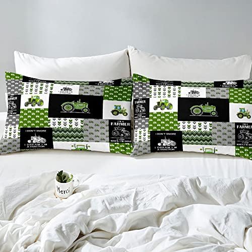 Feelyou Tractor Bed Sheet Set Twin Size Cartoon Farm Design