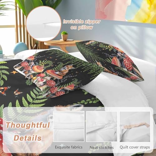 Sabolny Mushroom Bedding Duvet Cover Set 3 Piece