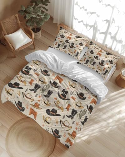 ZOE GARDEN Western Cowboy Duvet Cover Set