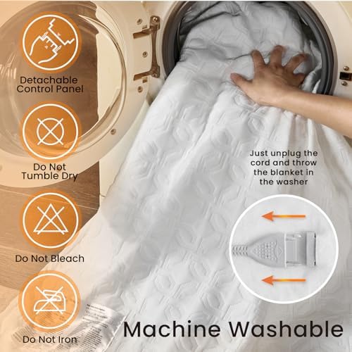 Electric Heated Mattress Pad King Size Dual Control Warmer