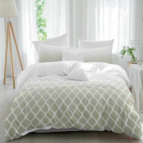 Sabolny Sage Morocco Duvet Cover Set 3 Piece