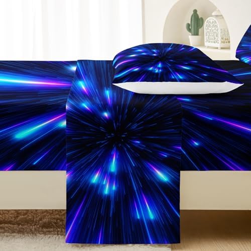 QOOMO Galaxy Themed Kids Bed Sheet Set