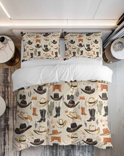 ZOE GARDEN Western Cowboy Duvet Cover Set
