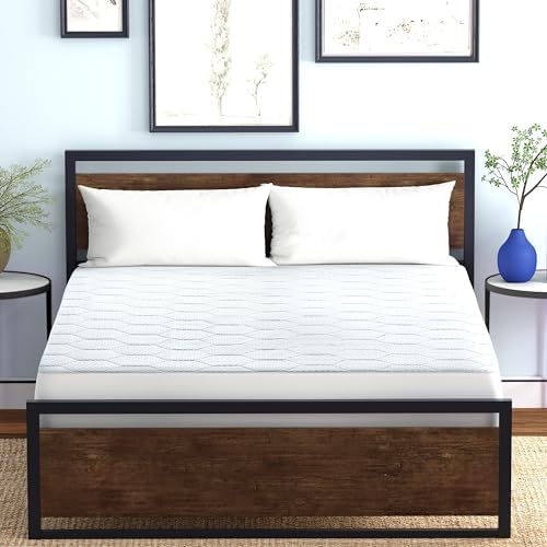 Vibe Cooling Quilted Memory Foam Mattress Pad Queen