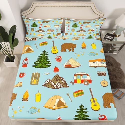 Erosebridal Camper Bedding Set Twin 3Pcs 1