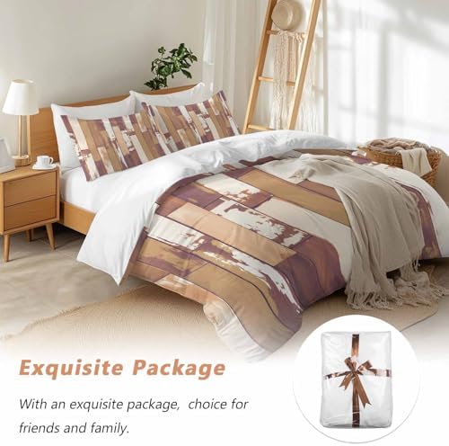 Sabolny Orange Microfiber Duvet Cover Set with Throw Pillowcases