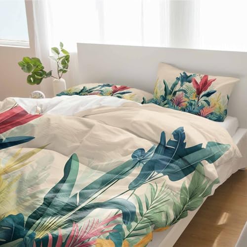 Alandar Home 3 Piece Bedding Set - Summer Tropical Pattern