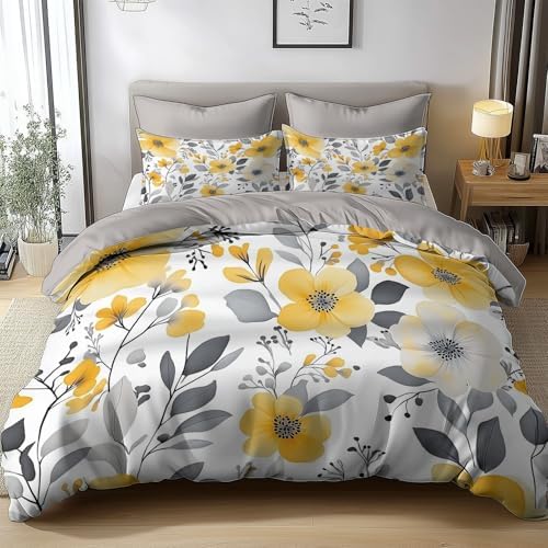 California King Duvet Cover Set with 2 Pillowcases 1