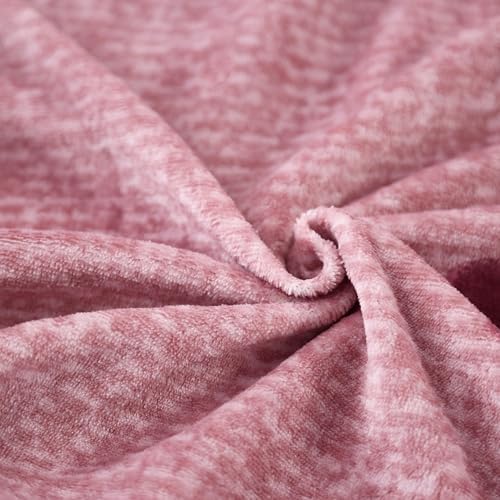 MAG 3Pcs Pink Twin Flannel Bedding Set