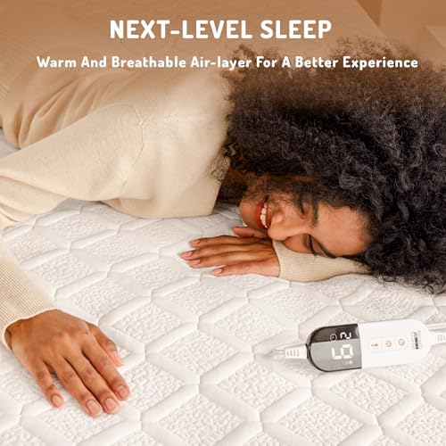 Twin XL Heated Mattress Pad with 6 Levels and Auto Shut-Off