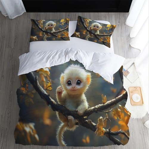 Kids Duvet Cover Set with Zipper and 2 Pillow Cases