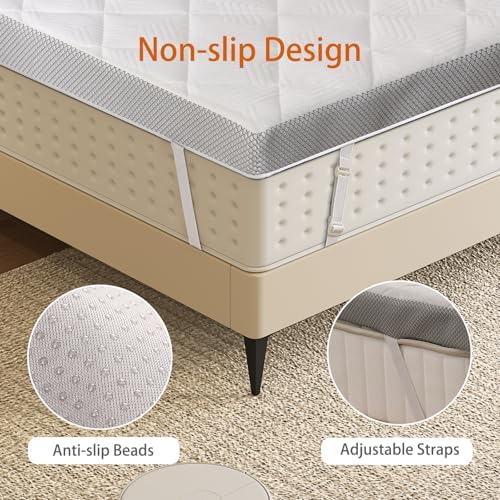 WEUP Extra Firm Mattress Topper Twin XL 3 Inch 1