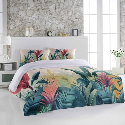Alandar Home 3 Piece Bedding Set - Summer Tropical Pattern