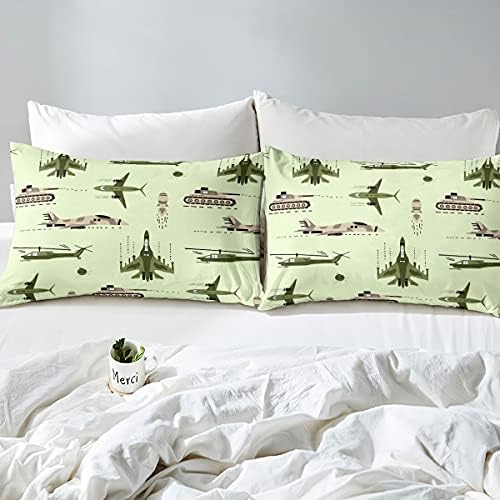 Feelyou 3D Army Helicopter Bedding Set Twin Size