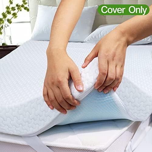 Coldwind 3 Inch Mattress Topper Cover Full Cooling Rayon Zippered Encasement