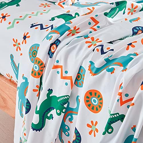 SLEEP ZONE Kids Little Crocodile Sheet Set 3-Piece