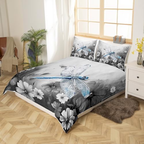 Erosebridal Dragonfly Duvet Cover Set for Girls