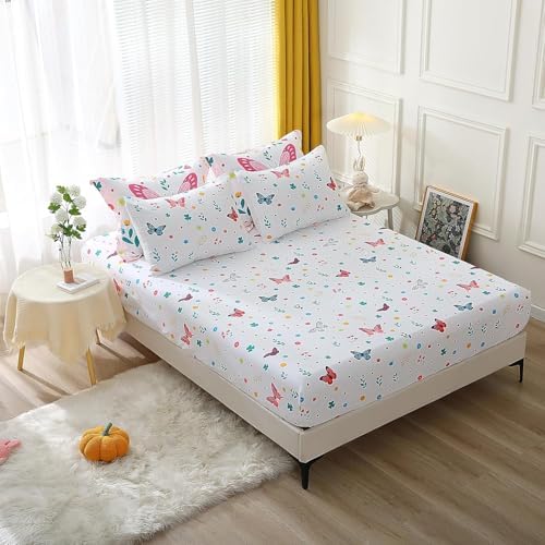 Wajade Butterfly 7-Piece Comforter Set for Girls