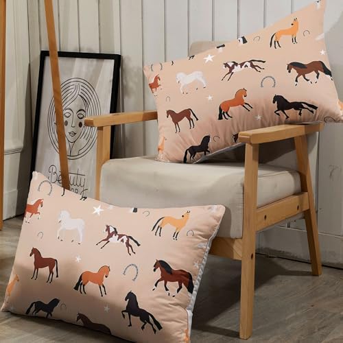 Smell Sunshine Kids Sheets Set 4PCS Twin with Horses Print