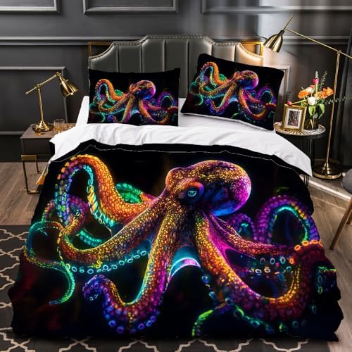 Kids California King Duvet Cover Set with Zipper and 2 Pillow Cases