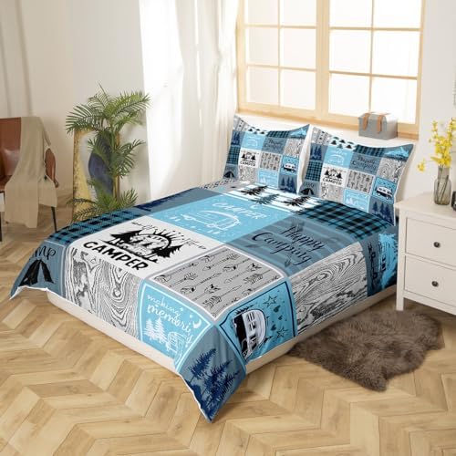 Erosebridal Kids Camper Duvet Cover Twin Set 1