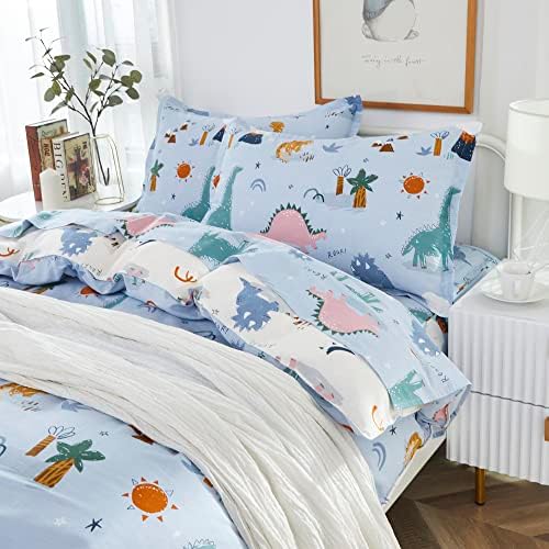 Brandream Kids Duvet Cover Set Twin Twin XL Dinosaur Print Reversible