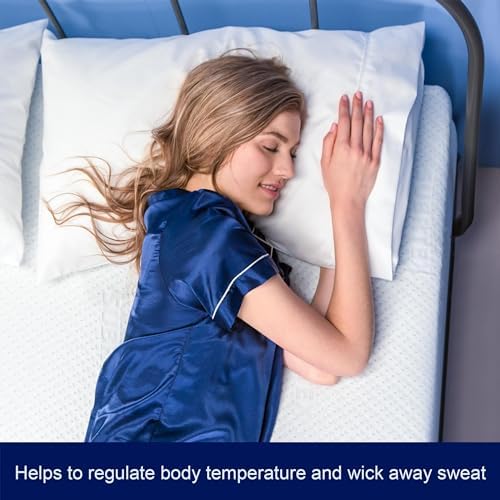 SUBRTEX Bamboo Rayon Mattress Topper Cover - King Size with Zip Closure