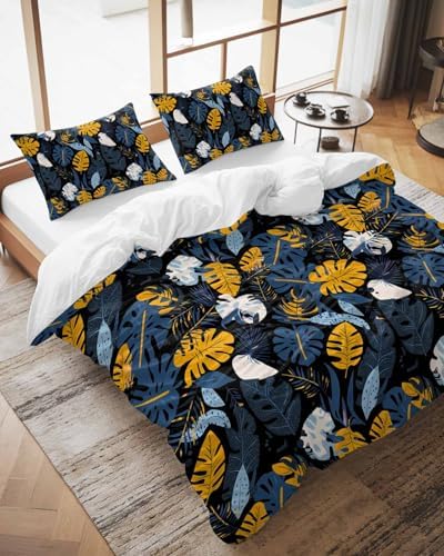 ZOE GARDEN Tropical Plants Duvet Cover Set 3 pcs
