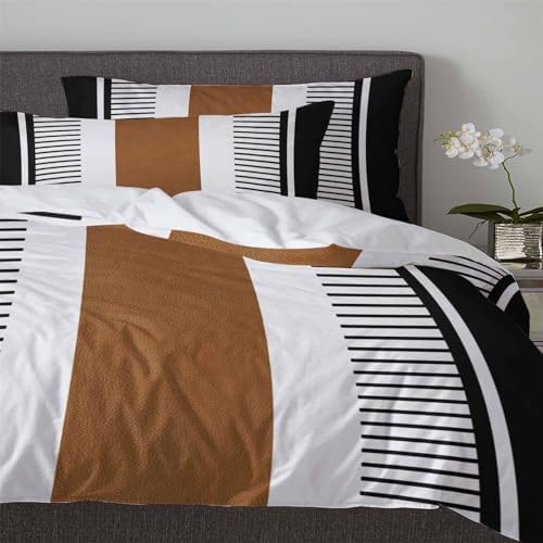ZOE GARDEN Geometric Pattern Duvet Cover Set Twin Size