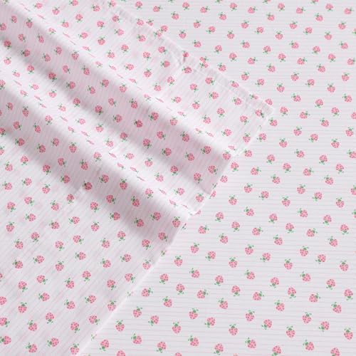 Laura Ashley Kids Sheet Set with Sweet Lady Bugs Pillowcases Twin