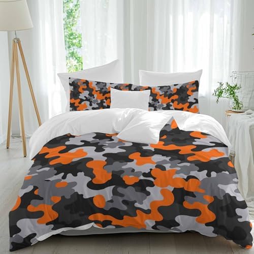 Sabolny Red Black Queen Duvet Cover Set 3 Piece