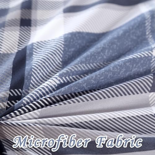 MAG 3pcs Gingham Duvet Cover Twin Set 1