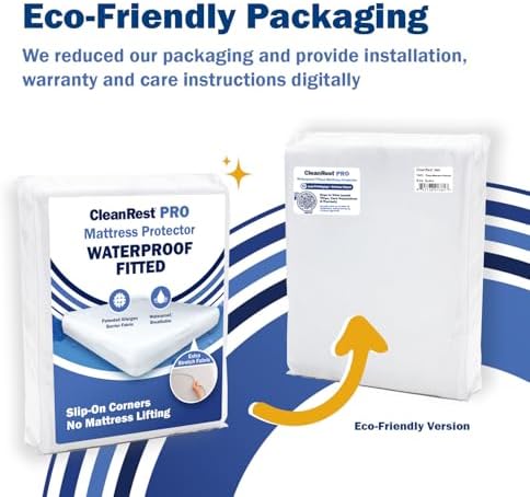 CleanRest Waterproof Mattress Protector with Allergen Barrier