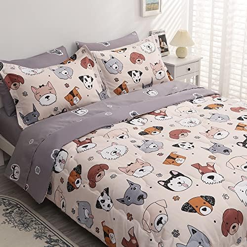Gusuhome 7 Piece Kids Dog Bedding Set 1