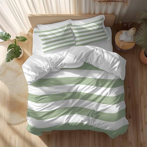 Sage Green Bedding Duvet Cover Set with Pillowcases