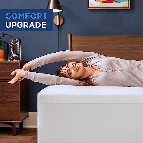 Tempur-Cloud 2-Inch Mattress Topper Cal King White 1