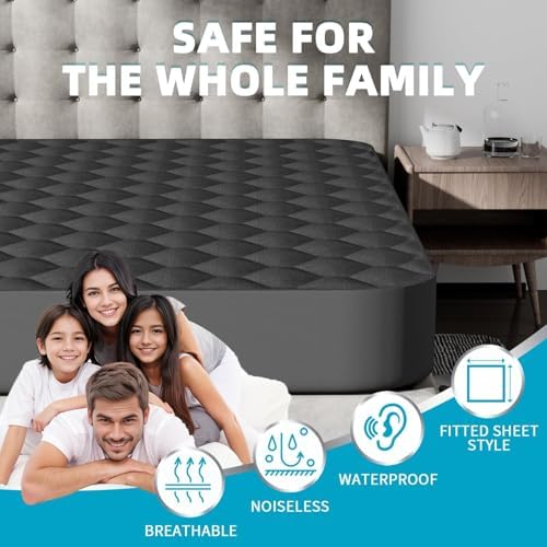 Kmall Twin XL Mattress Protector Waterproof with Deep Pocket and Noiseless Design