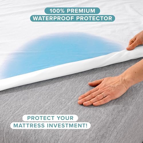 Bare Home Queen Mattress Protector - Waterproof Breathable Cooling 1