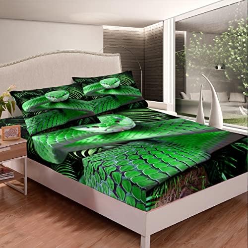 Erosebridal Green Snake Full Sheet Set