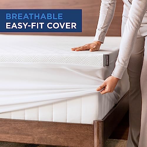 Tempur-Cloud 2-Inch Mattress Topper Cal King White 1