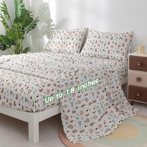 Jessrydo Twin Sheet Set Kids Deep Pocket 3 Piece
