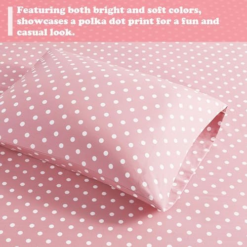 Mi Zone Kids Pink Polka Dot Sheet Set