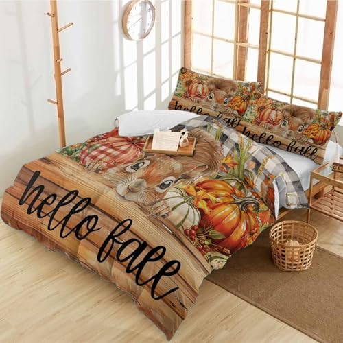 Alandar Home Autumn Thanksgiving Duvet Cover Set