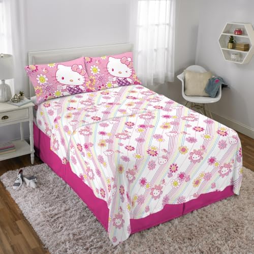 Franco Hello Kitty Bedding Microfiber Sheet Set Queen