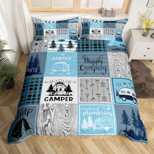 Erosebridal Kids Camper Duvet Cover Twin Set 1