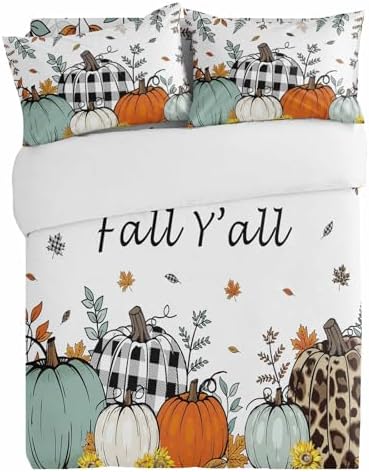 Alandar Home Duvet Cover Set Fall Thanksgiving
