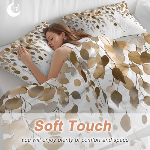 Sabolny Eucalyptus Queen Duvet Cover Set 3 Piece